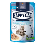 Happy Cat Wet Cat Food Sterilised With Spring Water Trout 85g