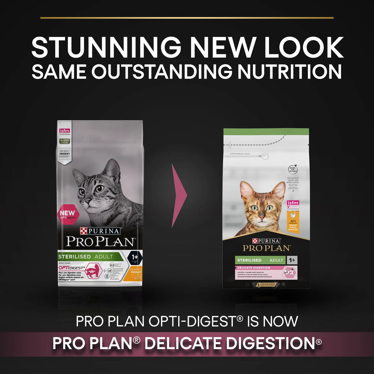 Pro Plan Delicate Digestion Dry Food with Chicken for Sterilized Adult Cats 1.5 kg