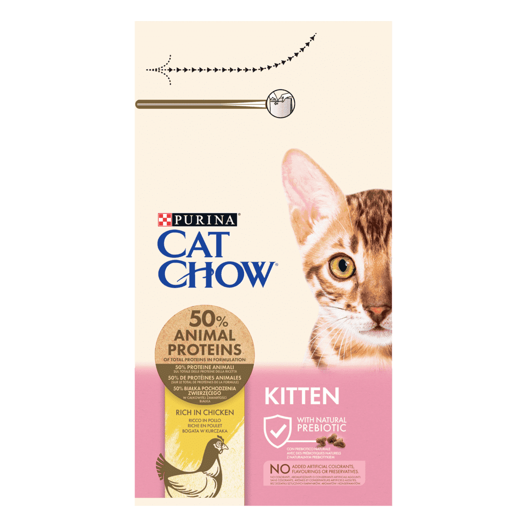 Cat Chow Kitten Rich in Chicken Dry Food 1.5KG