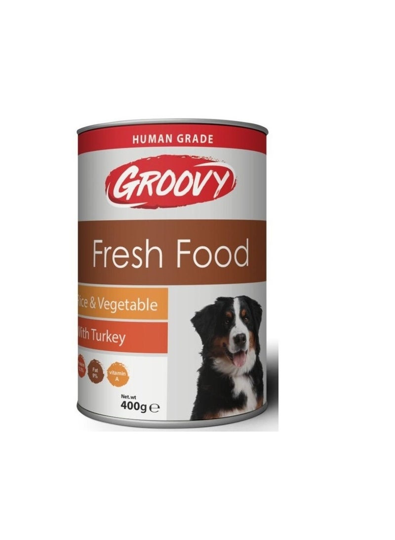 Groovy Wet Food For dogs fresh food turkey 400g