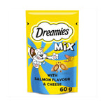 Dreamies Mix Cat Treats salmon and Cheese 60g