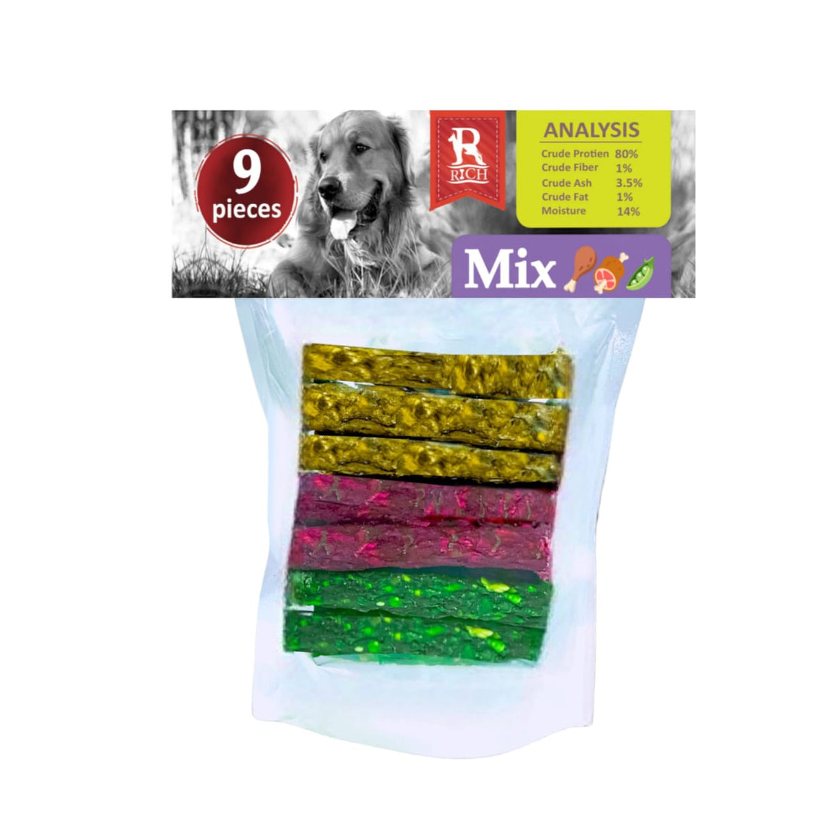 rich color mix ( 9 sticks )