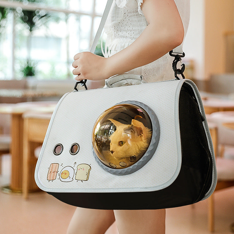 Pet Carrier Backpack Egg Muffin for Cats and Small Dogs
