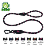 DOCO® 5ft Reflective Rope Dog Leash w/ Click & Lock Snap (3/8" Width x 5ft) (8mm*150cm)
