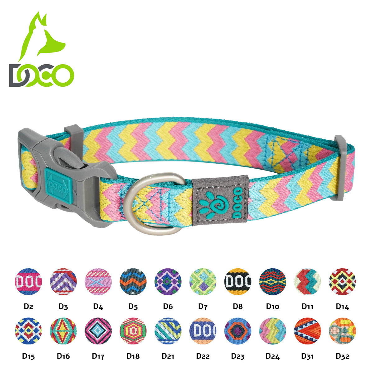 DOCO® Jacquard Stitched Weaved Collar