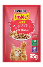Friskies Kitten Chicken Chunks in Gravy Wet Cat Food Pouch 85g