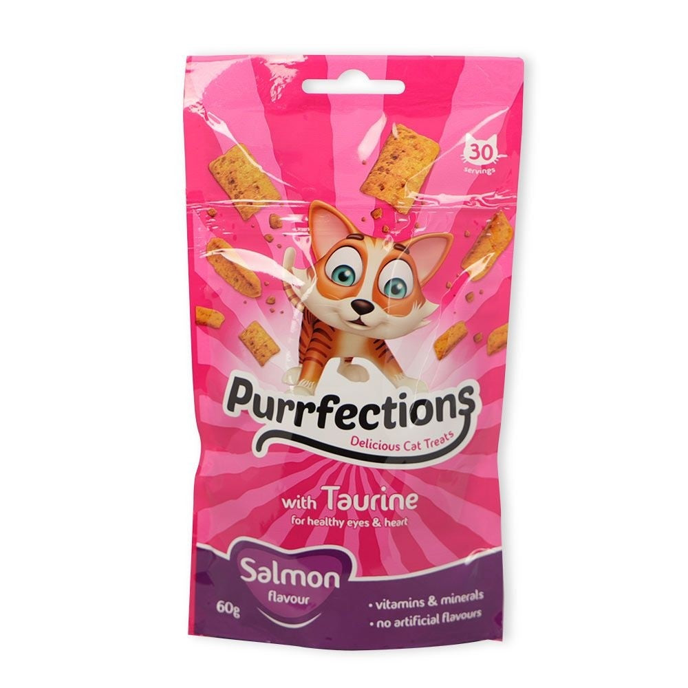 Purrfections Taurine Salmon Cat Treats -60g