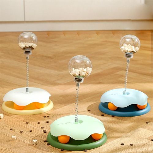 Pet Leaky Turntable Toy Color Blue