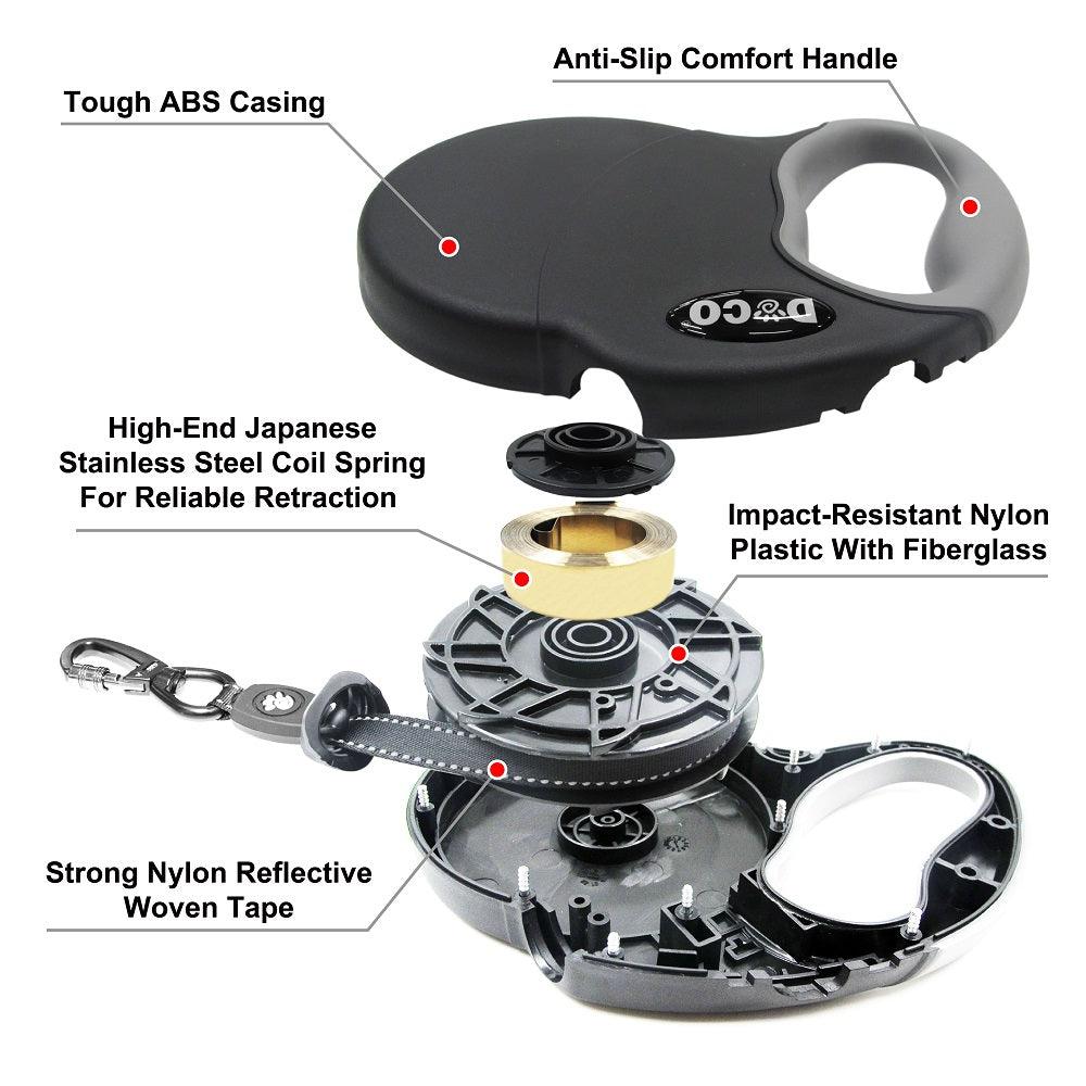 DOCO® ALL DAY ADVENTURE RETRACTABLE DOG LEASH