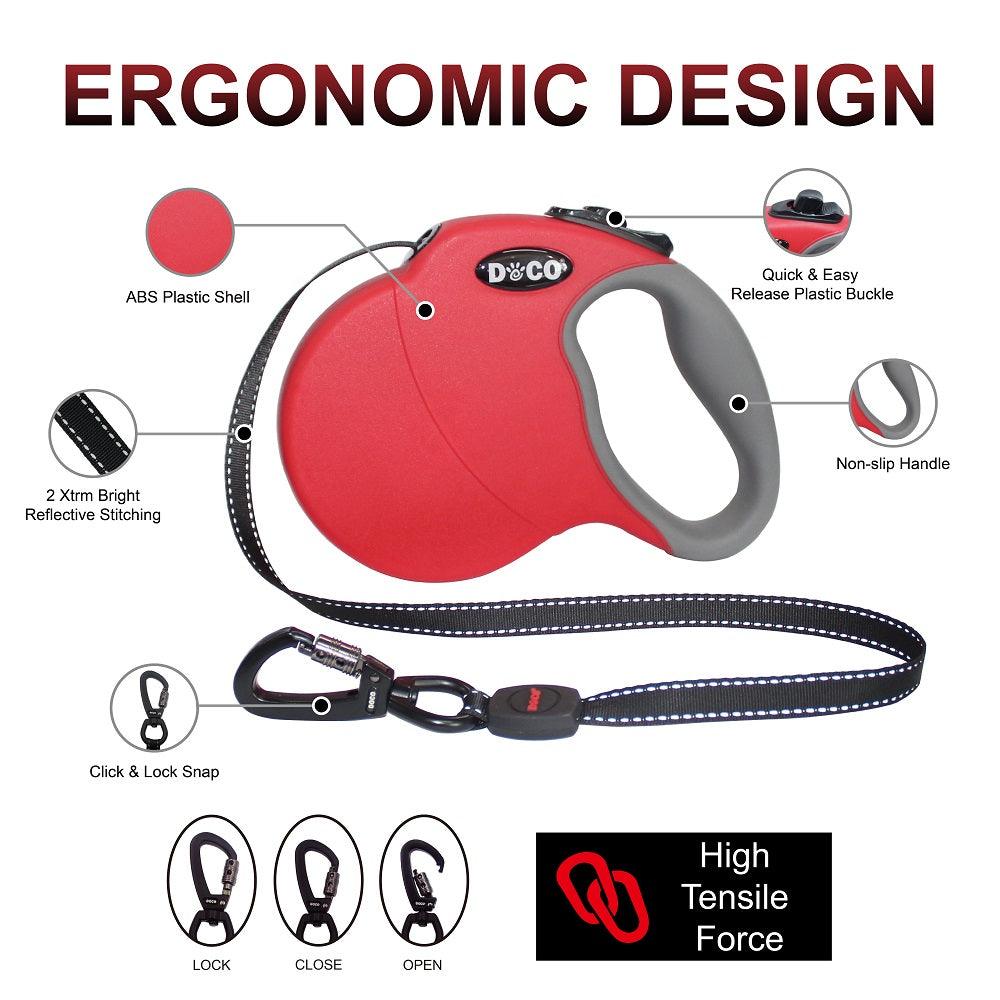 DOCO® ALL DAY ADVENTURE RETRACTABLE DOG LEASH