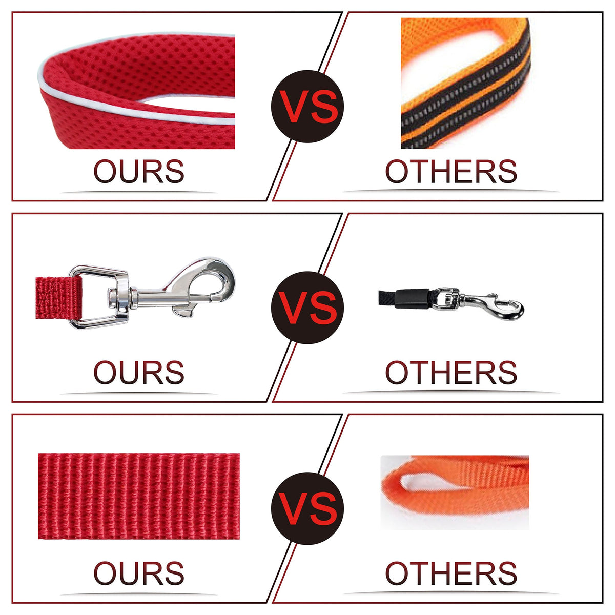 DOCO® Stitched Mesh Handle Dog Leash