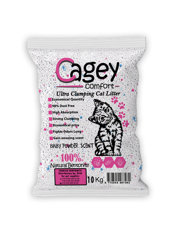 CAGEY cat litter baby powder scent 20 l
