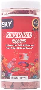 sky super red flakes fish 800 ml