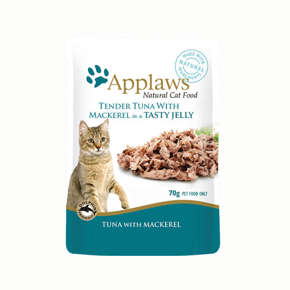 Applaws Natural Tuna with Mackerel in Tasty Jelly Wet Cat Food Pouch- 70g