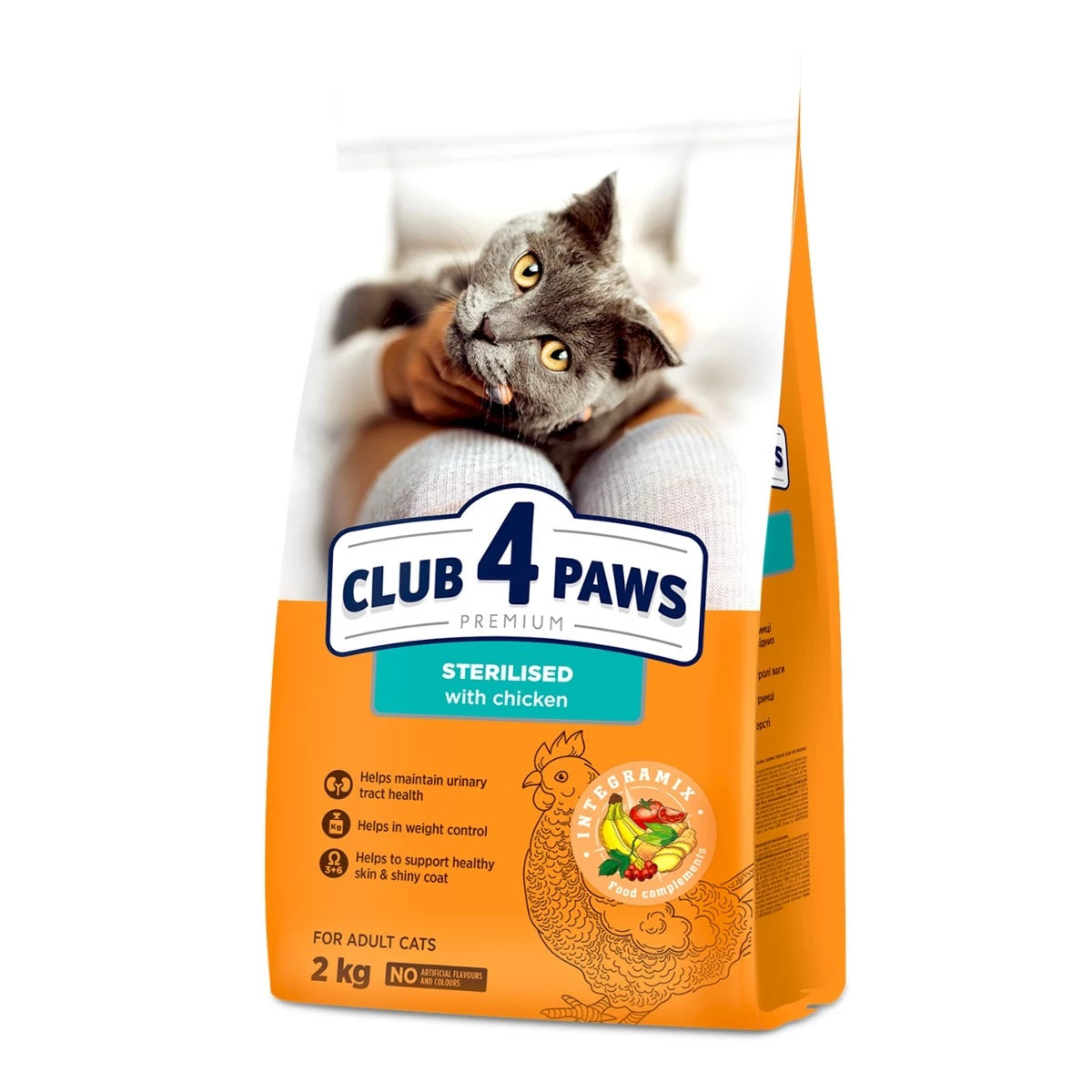 Club 4 Paws Premium. Sterilized With Chicken 2 kg