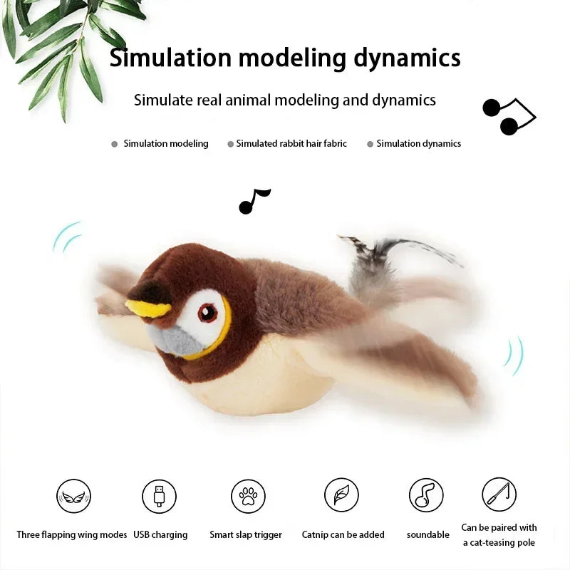 Cat Toy Moving Bird Interactive Toy for Cat