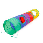 Rainbow Cat Tunnel with Hanging Toy