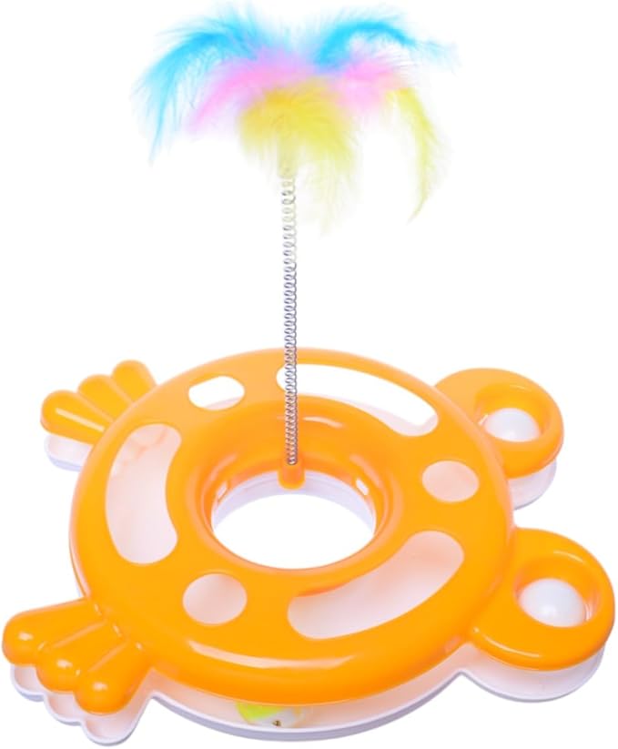 1 Tier Ball Plastic Cat Toy