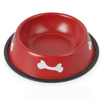 Stainless Steel Paint Dog Bowl medium size