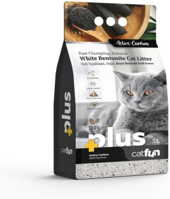 Cat Fun Plus White Active Carbon Scent 5 L