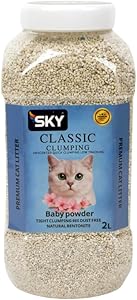 sky cat litter classic baby powder 2 L