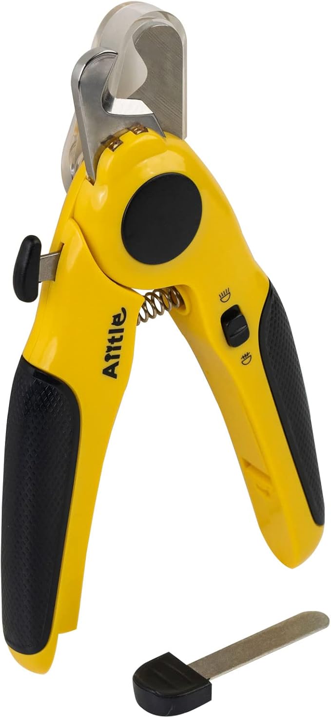 AIITLE DOG and CAT NAIL CLIPPERS AND LED LIGHTS HOME GROOMING / YELLOW