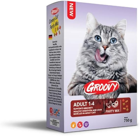 Groovy Cat Party Mix Dry Food 750g