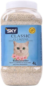 sky cat litter classic baby powder 4 L
