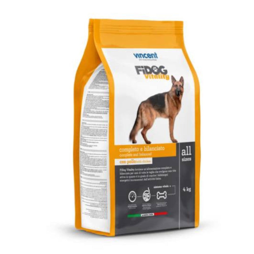 Vincent Fidog Vitality For Adult Dogs with chicken 4 KG