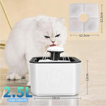 Automatic Pet Water Fountain 2.5L Water Gray