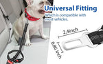 Naomi Black and Red Dog Leash For Car Seat Belt