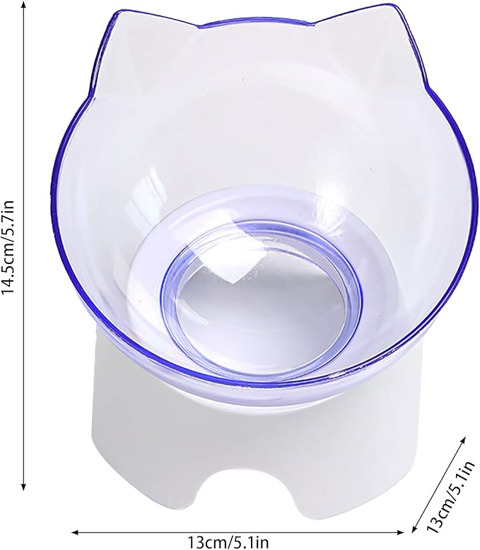 Raised Cat Bowl with Non-Slip Stand for Cats or Small Dogs