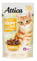 Attica Crunchy Mix Poultry, 3 Varieties Cat Treats 70g