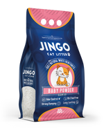 jingo whit cat litter - baby powder 10l