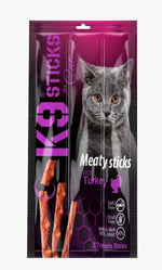 K9 Meaty Sticks Cat Treats - Pack of 3 (Lamb - Turkey - Tuna & Shrimps)