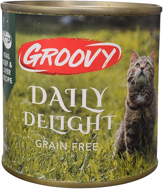Groovy Wet Food For Cats Daily delight beef & liver 400g