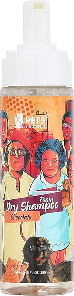 Pets Republic Dry Foam Shampoo Chocolate Scent 250ml