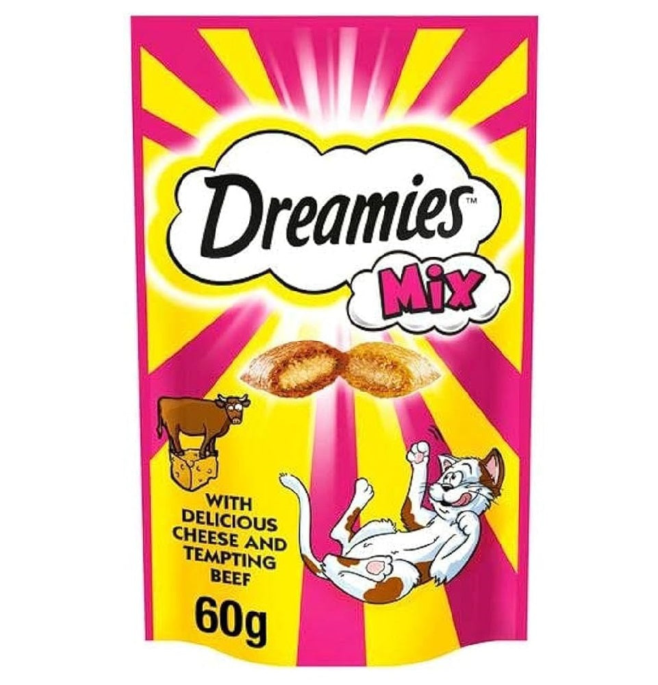Dreamies Mix Cat Treats with Beef and Cheese 60 g