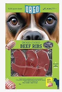 orgo smoked cooked beef ribs 150g