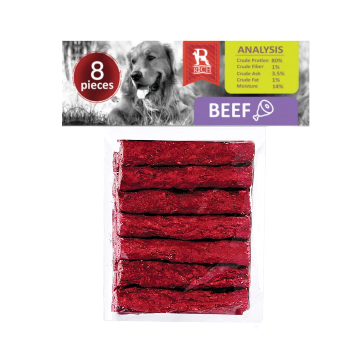 rich beef sticks ( 8 sticks )