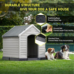 House Plastic With Metal Door for Medium Dog
