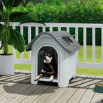 House Plastic With Metal Door for Medium Dog