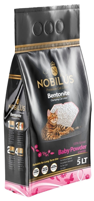 Nobilus Cat Litter 5L (BABY POWDER SCENTED)