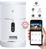 Smart Automatic Pet Feeder with Camera and App 4L
