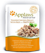 Applaws Natural Chicken withBeef IN Tasty Jelly Wet Cat Food Pouch -70g