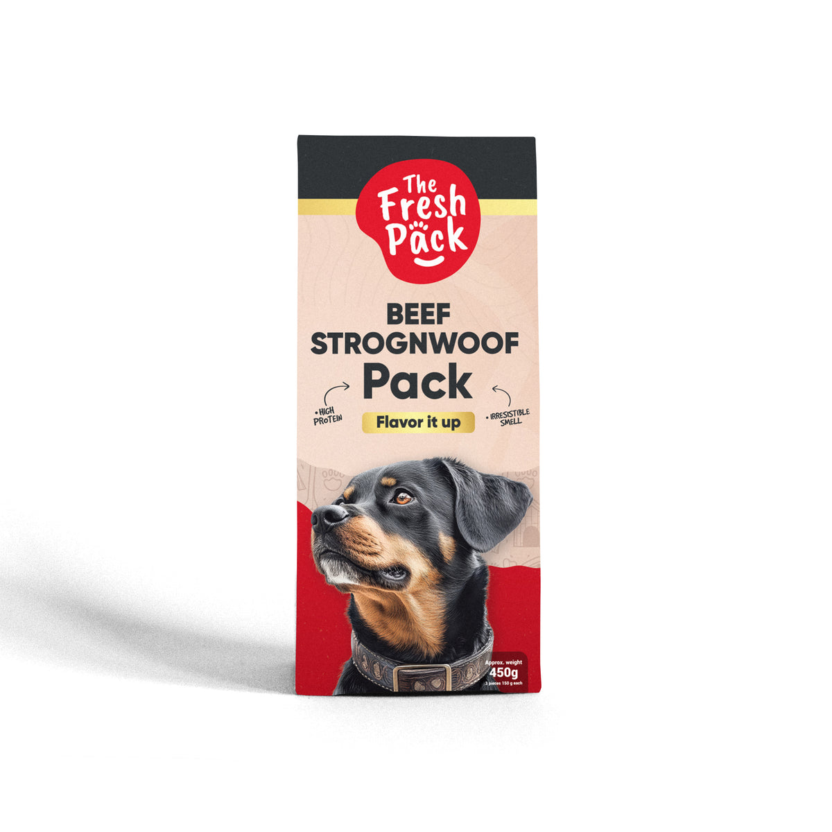 The Fresh Pack Beef Strognwoof For Dogs - "UMAMI" 450 Grams
