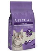 CITYCAT Clumping Cat Litter Lavender Scent - 10L