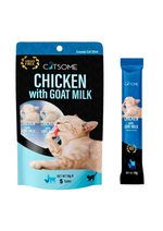 CATSOME Creamy Cat Stick For Kitten Chicken with Goat Milk 75g (5 sticks/pack)