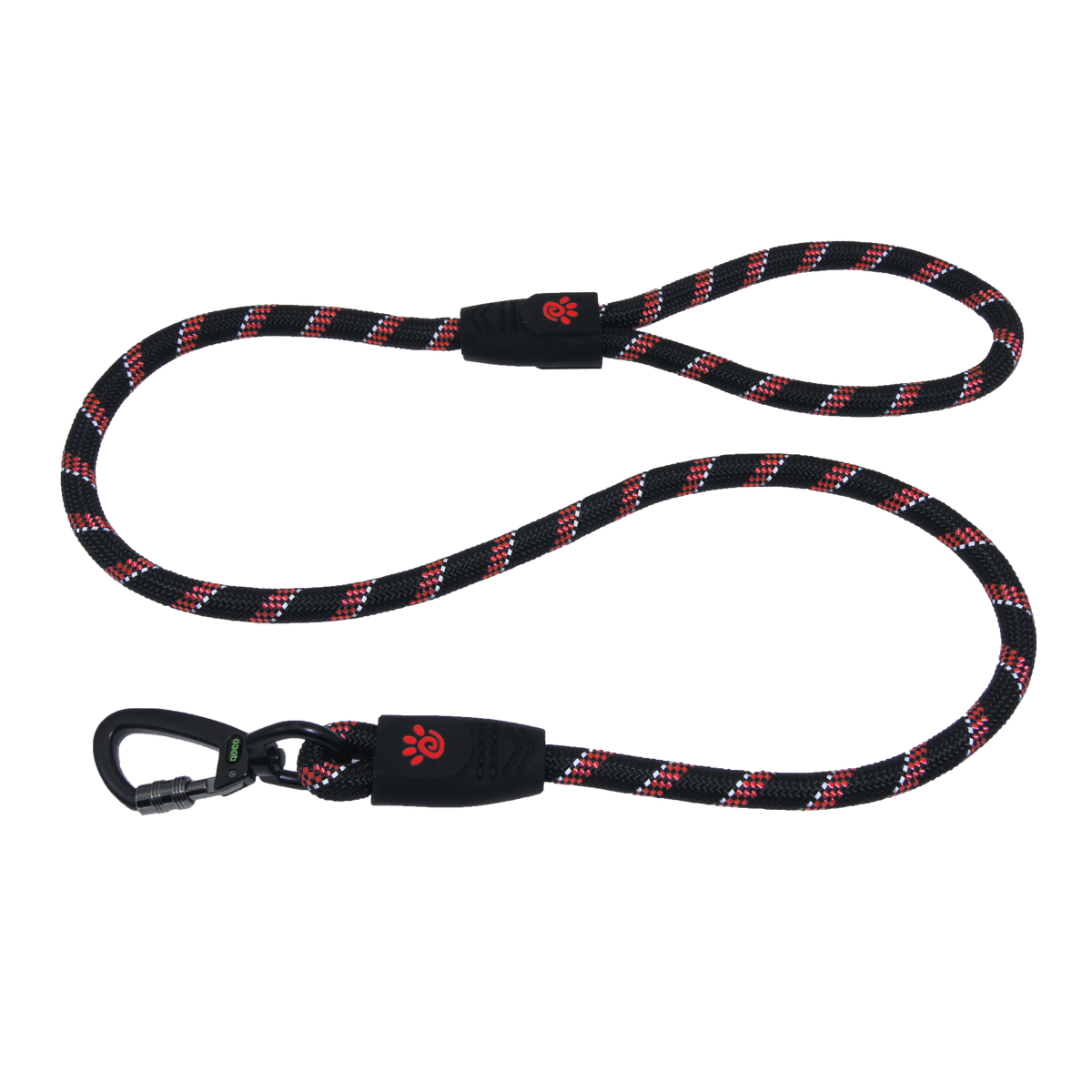 DOCO® 5ft Reflective Rope Dog Leash w/ Click & Lock Snap (3/8" Width x 5ft) (8mm*150cm)