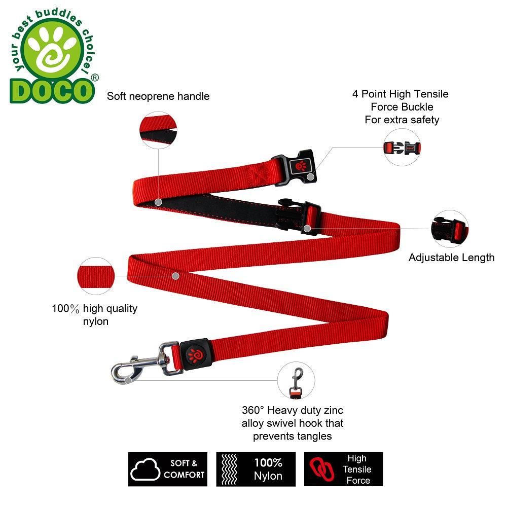 DOCO® Easy-Snap™ Multifunction Nylon Dog Leash